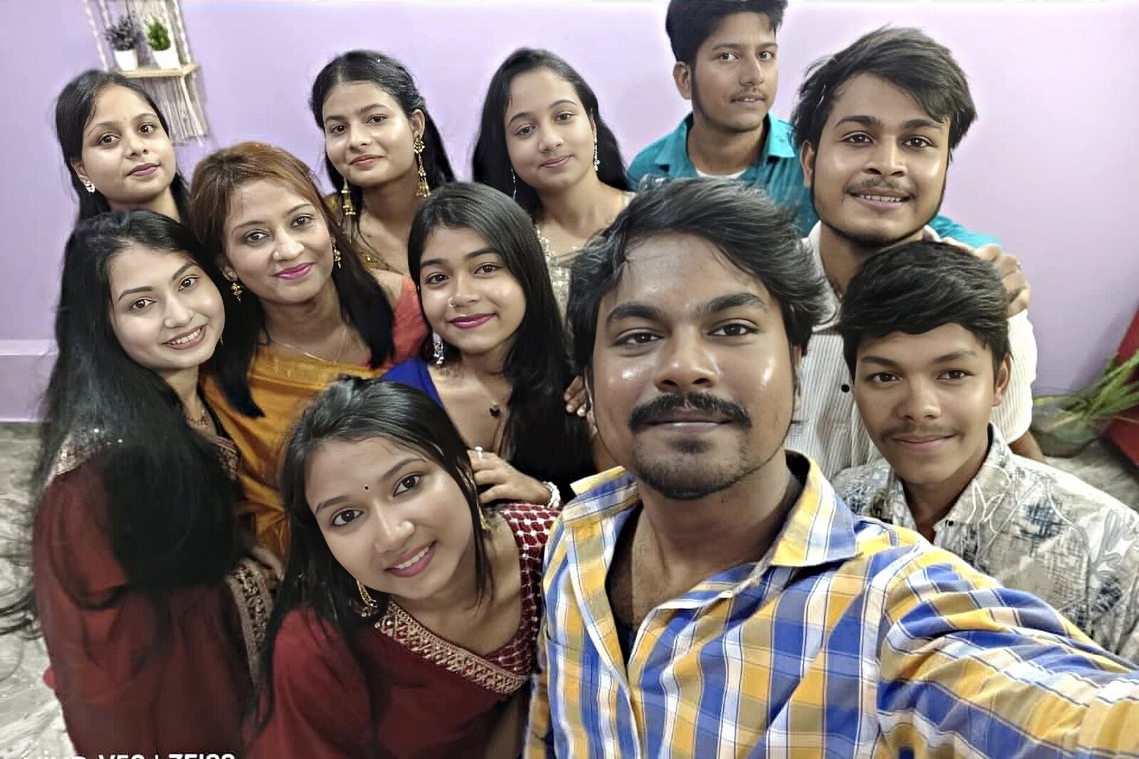 Class 12 group selfie on Teachers Day 2026