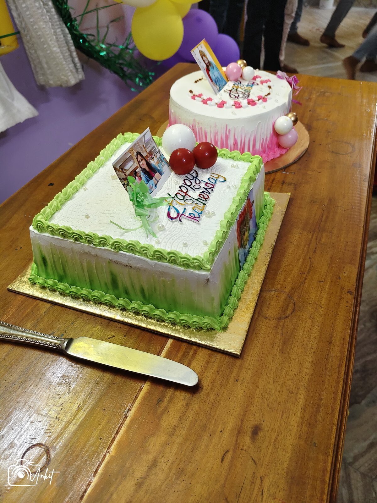Custom Teachers Day cakes made for Jolly Miss by Class 7