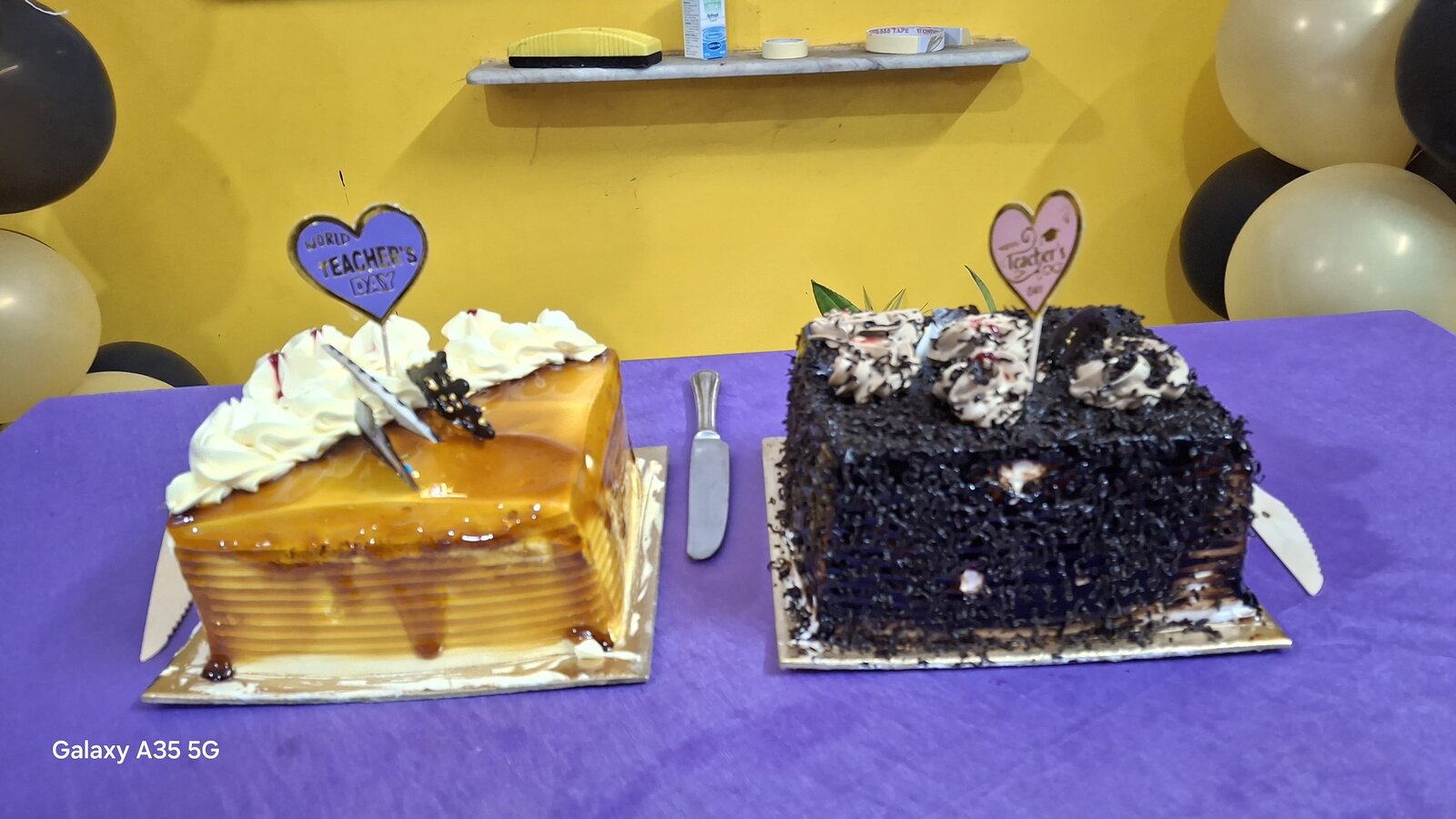 Teachers Day cakes made for Jolly Miss by Class 8