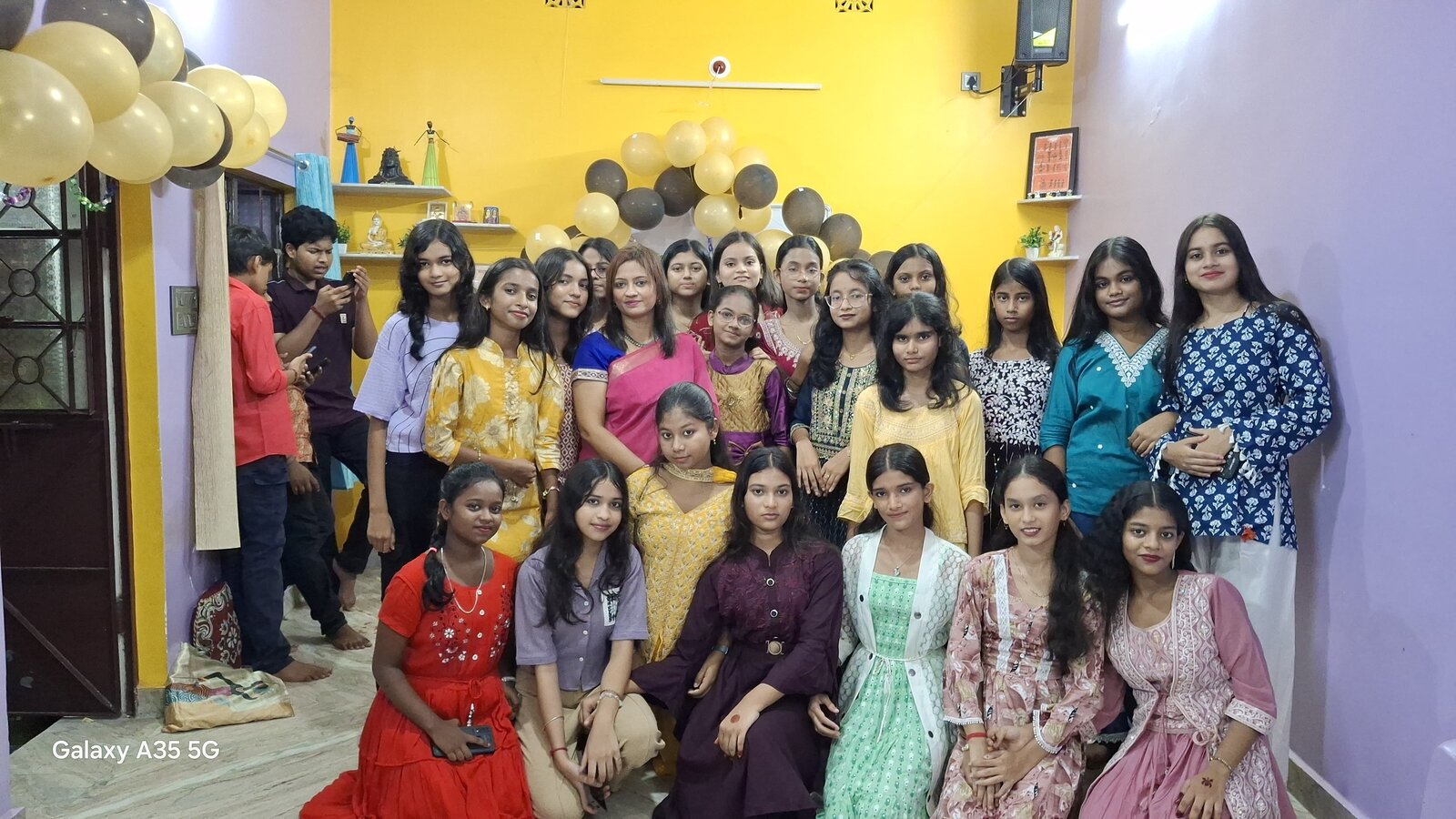 Class 8 girls with Jolly Miss on Teachers Day 2026